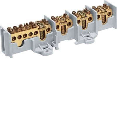 Клемма Hager 4-пол., сечение до 16/25мм2, размер 191x60x46мм (K66A)