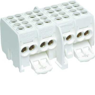 Клеммник Hager вводно/разветвительный, изолированный, 4п (KH24C)