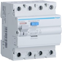 Устройство защитного отключения Hager 4P 63A 100mA A S (CN463J)