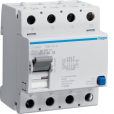 Устройство защитного отключения Hager 4P 125A 300mA A (CFA490)