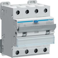 Дифференциальный автоматический выключатель Hager 4P 6kA C-25A 30mA A (ADM475C)