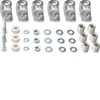 Комплект клем Hager подвійний для Al і Cu, 400А, 50-240мм2, 3п (HZ185)