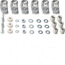 Комплект клем Hager подвійний для Al і Cu, 400А, 50-240мм2, 3п (HZ185)