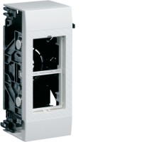 Корпус Hager додатковий н/в для 2 модулів 45х45мм Systo білий (LPT20H)