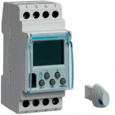 Таймер цифровий Hager тижневий Cronotec, 16А, 1перекл.контакт, запас ходу 5 років (EG103)