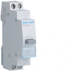 Выключатель Hager кнопочный 230В/16А, 2НО (SVN332)