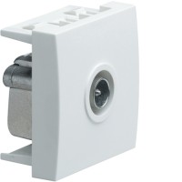 Розетка Hager ТВ проходная 10dB 2М Systo белый (WS251)