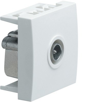 Розетка Hager ТВ прохідна 10dB 2М Systo білий (WS251)