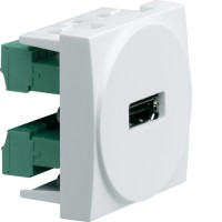 Розетка Hager HDMI (гвинтові контакти) 2М білий (WS264)