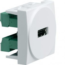 Розетка Hager HDMI (гвинтові контакти) 2М білий (WS264)