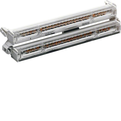 Клеммник Hager PE/N, 2P 25 по 11х16мм2 и 14х10мм2 (KM25A)