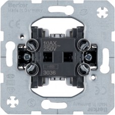 Вимикач/перемикач Berker одноклавішний (механізм) 10АХ/250В (3036)