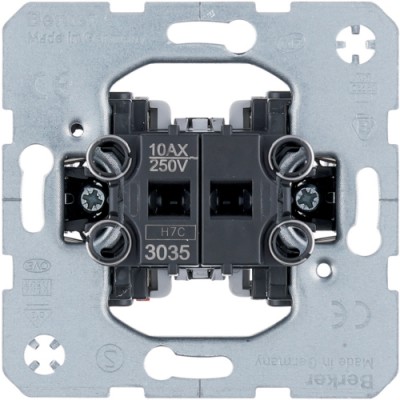 Выключатель Berker 2-клавишный (механизм) 10АХ/250В (3035)