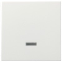 Вимикач Hager 1-тактовий, 1НО+1НЗ, з можлив..підсвічування, 2М Systo білий, 10А/250В (WS023)
