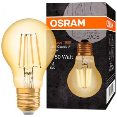 Светодиодная лампа OSRAM 1906LCLA55 6,5W/824230VFILGDE2710X1 (4058075293298)