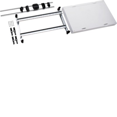 Блок Hager Univers, 2 шины TS35 для клеммных колодок, 300x500мм (UD22A1)