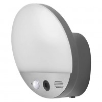 Светильник SMART OUTD WIFI ROUND CAMERA DG с камерой/спикером темно серый Ledvance (4058075564480)
