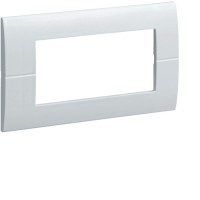 Рамка Hager горизонтальна без верт.перегородок 4М Systo білий (WS410)