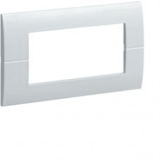 Рамка Hager горизонтальна без верт.перегородок 4М Systo білий (WS410)