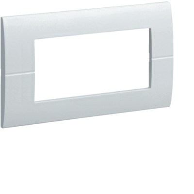 Рамка Hager горизонтальная без верт.перегородок 4М Systo белый (WS410)