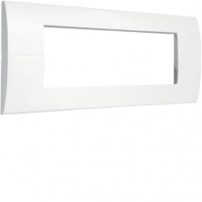 Рамка Hager горизонтальна без верт.перегородок 6М Systo білий (WS411)