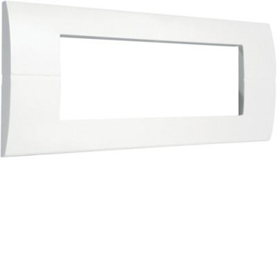 Рамка Hager горизонтальная без верт.перегородок 6М Systo белый (WS411)