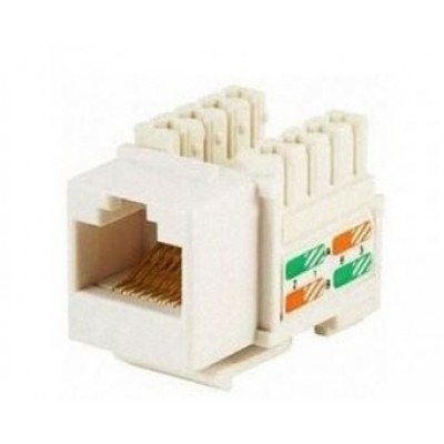Модуль Hager KeyStone RJ-45 UTP, кат.5е, безинструментный, SLIM (WL9002)