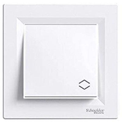 Выключатель/переключатель Schneider Electric Asfora 1-клавишный (сх. 6) белый (EPH0400121)