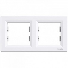 Рамка 2х-кратная Schneider Electric Asfora горизонтальная белая (EPH5800221)