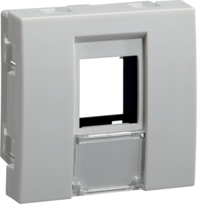 Корпус Hager для одного разьема типу Keystone, 2М Systo білий (WS203)