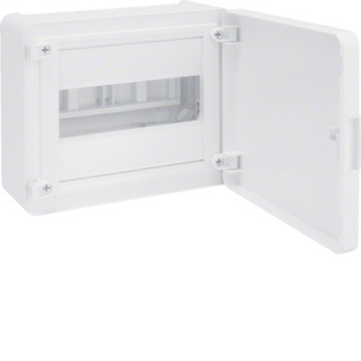 Щит Hager н/у з білими дверцятами, 8 мод. (1х8), GOLF (VS108PD)