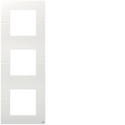 Рамка Hager вертикальна 3х2М Systo біла антибактеріальна (WS409H)