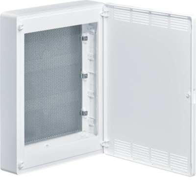 Щит Hager 3-рядный для ММ-оборудования, н/у, белые пластиковые перфориванные двери, GOLF (VS318PZF)
