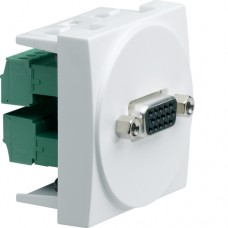Розетка Hager SUB-D 15 (VGA) 2М білий (WS276)