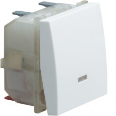 Вимикач Hager хрестоподібної з можлив..підсвічування 2М Systo білий, 10А/250В (WS011)