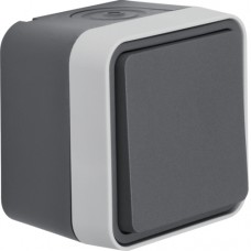 Кнопка Berker IP55, серая, 10АX/250В W.1 (50453525)