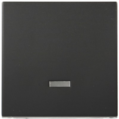 Выключатель Hager 1-тактовый, 1НО+1НЗ, з возможн.подсветки, 2М Systo антрацит, 10А/250В (WS023N)