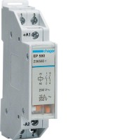 Імпульсне реле Hager для люстри, 1НО+1НО, 16А / 230В, 1м (EP580)