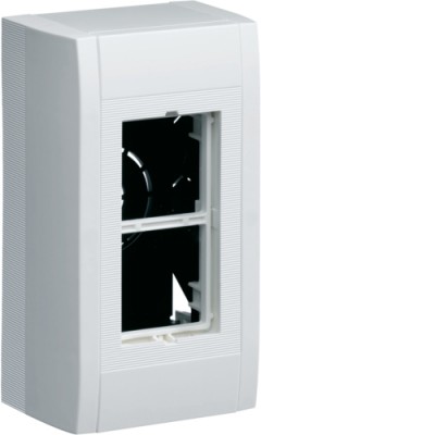 Корпус Hager н/в для 2 модулів 45х45мм Systo білий (LPT02H)