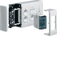 Корпус Hager н/у для 6 модулей 45х45мм Systo белый (LPT06H)