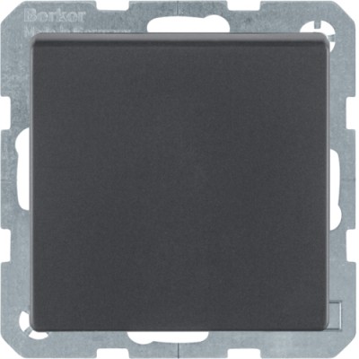 Розетка Berker с з/к, крышка, защ.контактов, 16А/250В, антрацит, Q.х (47516086)