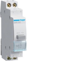 Выключатель Hager кнопочный 230В/16А, 1НО+1НЗ, 1м (SVN352)