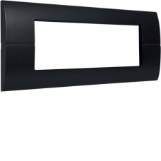 Рамка Hager горизонтальна без верт.перегородок 6М Systo антрацит (WS411N)