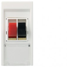 Розетка Hager акустична HI-FI 1М Systo білий (WS290)