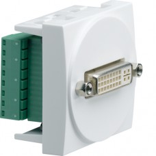 Розетка Hager DVI-D 2М білий (WS274)