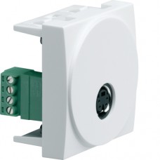 Розетка Hager S-Video 2М білий (WS275)