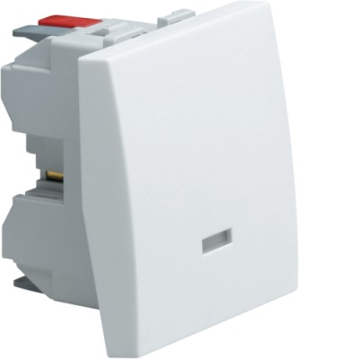 Вимикач Hager універсальний з можлив..підсвічування 2М Systo білий, 10А/250В (WS002)