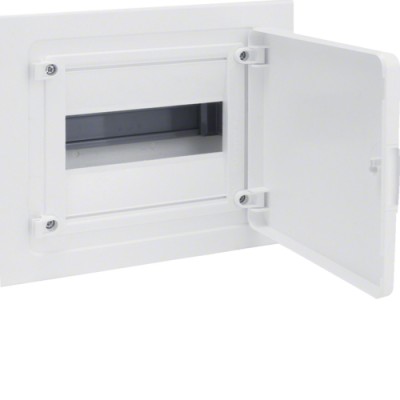 Щит Hager в/у с белыми дверями, 8 мод. (1х8), GOLF (VF108PD)