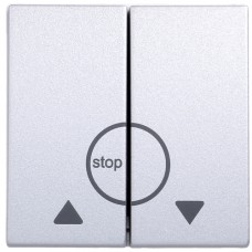 Вимикач Hager для жалюзі 2-клавішний Контактор Hager 2М Systo титан, 10А/250В (WS301T)