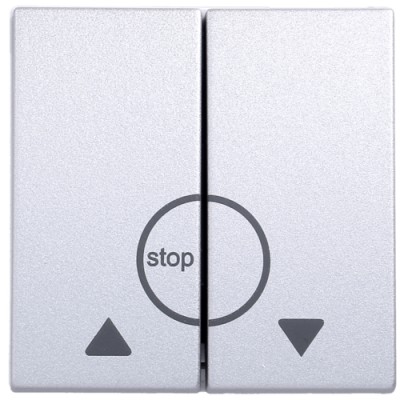 Выключатель Hager для жалюзи 2-клавишный Контактор Hager 2М Systo титан, 10А/250В (WS301T)